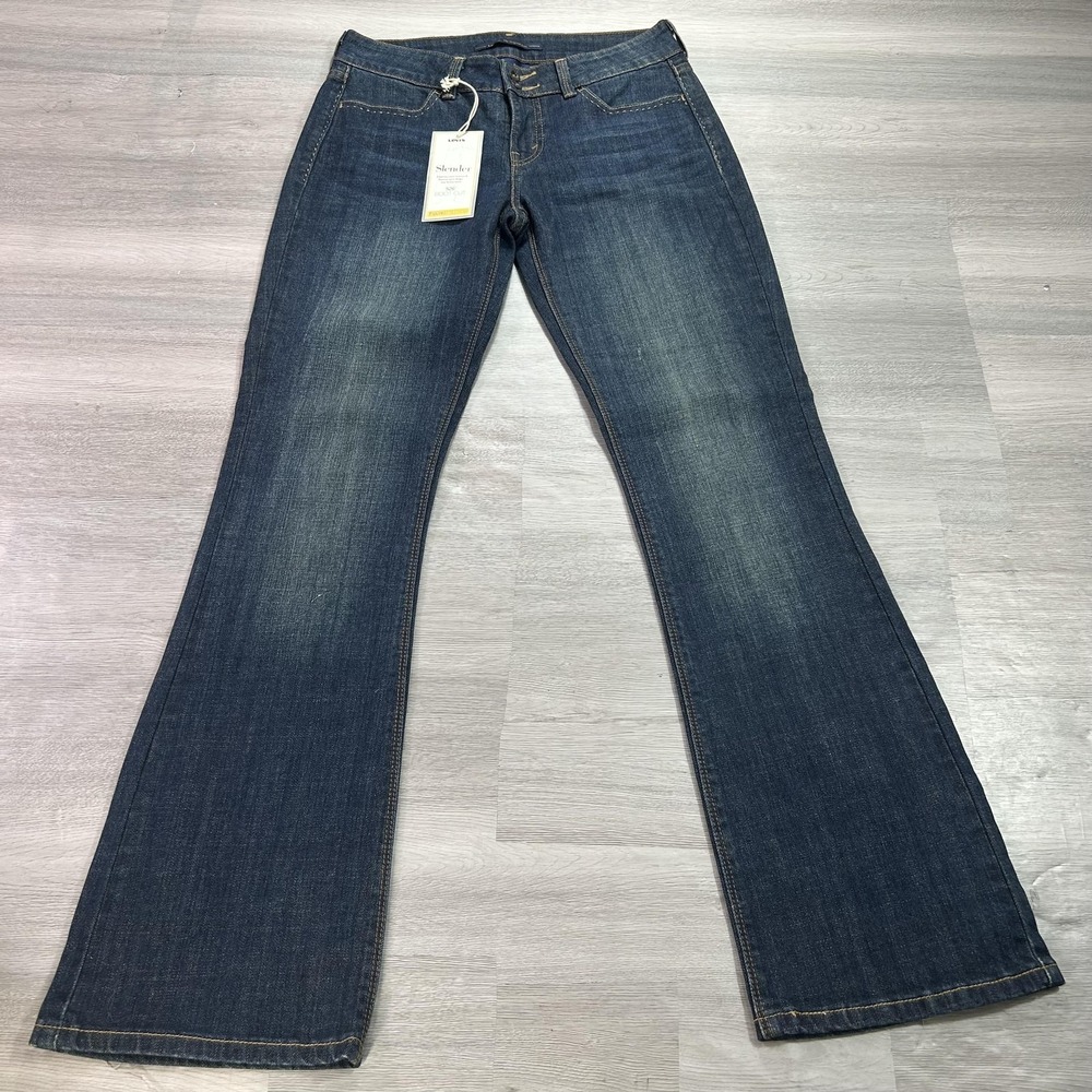 NEW Levis 526 Slender Bootcut Jeans Womens 4 Mid Rise Stretch Slimming Denim
